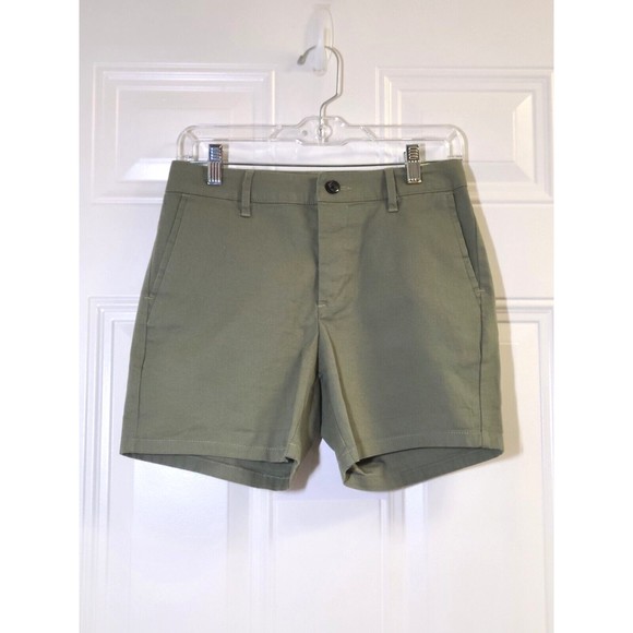 ASOS Pants - ASOS Chino Shorts Button Fly Womens 28" Waist Khaki Green New